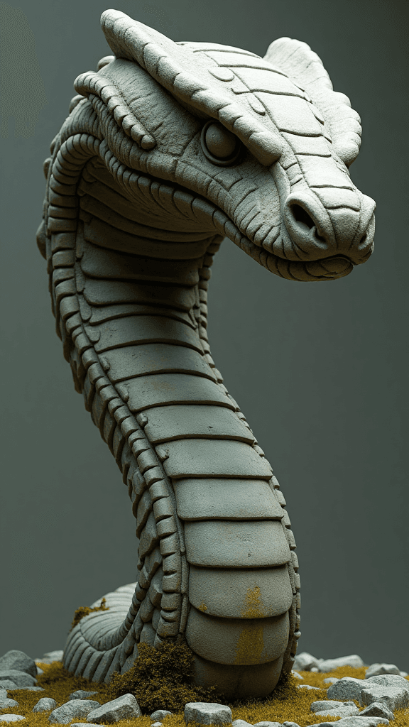 A chinese dragon head sculpture